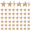 60Pcs 2 Styles 1-Hole Alloy Shank Buttons BUTT-PH0001-79KCG-1