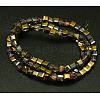 Electroplate Glass Beads Strands EGLA-D018-4x4mm-17-1