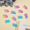 Mother's Day Ion Plating(IP) 201 Stainless Steel Pendants STAS-UN0031-84-4