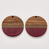 Resin & Walnut Wood Pendants RESI-S384-009A-A-2