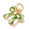 Brass Enamel Pendants KK-G605-11G-02-2