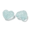 Drusy Heart Resin Rhinestone Beads X-RESI-C038-01-3