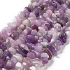 Natural Lilac Jade Beads Strands X-G-P497-03A-06-1