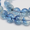Dyed Round Natural Crackle Quartz Beads Strands G-K084-6mm-03A-1