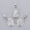 Natural Quartz Crystal Pendants G-L512-C23-1