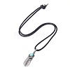Alloy Pendant Necklaces NJEW-F235-11AS-2