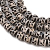 Tibetan Style dZi Beads Strands G-G328-A01-8mm-4
