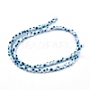 Handmade Evil Eye Lampwork Round Bead Strands X-LAMP-L055-4mm-07-2