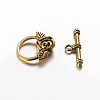 Tibetan Style Toggle Clasps LS-X-GLF0026Y-1