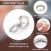 Unicraftale 4Pcs 304 Stainless Steel Spring Gate Rings STAS-UN0041-71-5