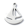 Non-Tarnish 304 Stainless Steel Pendants STAS-C097-19P-1