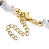 Natural Fluorite Anklets AJEW-AN00592-02-4