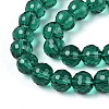 Transparent Glass Bead Strands GLAA-R095-10mm-39-3