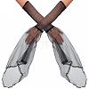 1 Pair Gauze Lace Gloves for Women AJEW-CY0002-01-1