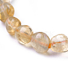 Natural Citrine Bead Stretch Bracelets LS-BJEW-K213-62-3