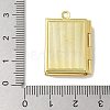 Brass Locket Pendants KK-Q019-11G-3