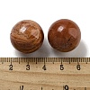 Natural Red Jasper Round Ball Figurines Statues for Home Office Desktop Decoration G-P532-02A-09-3