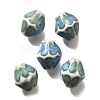 Vintage Style Glazed Ceramic Porcelain Beads PORC-H013-01-23-1