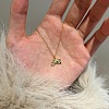 Rainbow 925 Sterling Silver Micro Pave Cubic Zirconia Pendant Necklaces for Women NJEW-F338-06G-3