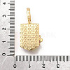 Brass Micro Pave Cubic Zirconia & Enamel Pendants KK-R222-16G-01-3