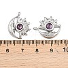 304 Stainless Steel Rhinestone Pendants STAS-Z166-24P-02-3