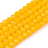Opaque Solid Color Imitation Jade Glass Beads Strands EGLA-A044-P4mm-D29-1