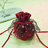 Velvet Jewelry Drawstring Gift Bags ABAG-CJC0003-01-8