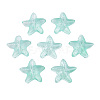 Transparent Spray Painted Glass Beads X-GLAA-N035-027-C01-1