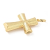 Cross Brass Big Pendants KK-M327-07D-G-2