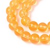 Baking Paint Glass Beads Strands DGLA-Q023-8mm-DB47-3