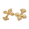 Alloy Rhinestone Cross Big Pendants ALRI-1475-G-NR-2