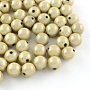 Spray Painted Miracle Acrylic Round Beads X-MACR-Q154-16mm-N02-1
