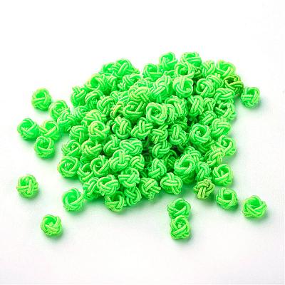 Polyester Weave Beads WOVE-N002-M-1