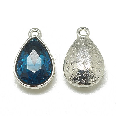 Alloy Glass Charms PALLOY-T028-7x10mm-14-1