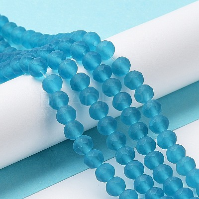 Transparent Glass Beads Strands EGLA-A044-T1mm-MD27-1