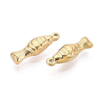 304 Stainless Steel Fish Charms STAS-T069-05G-1