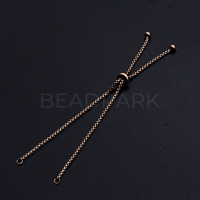 Adjustable 201 Stainless Steel Slider Bracelets Making LS-STAS-S105-JN646-3-1