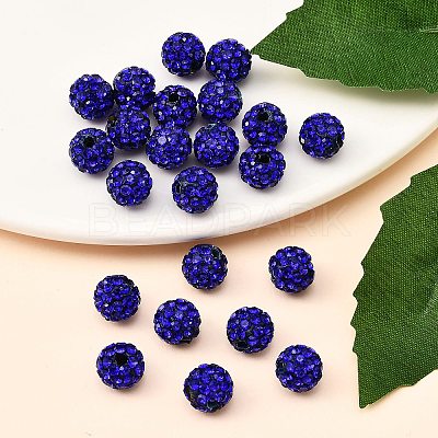 Pave Disco Ball Beads RB-H258-10MM-206-1