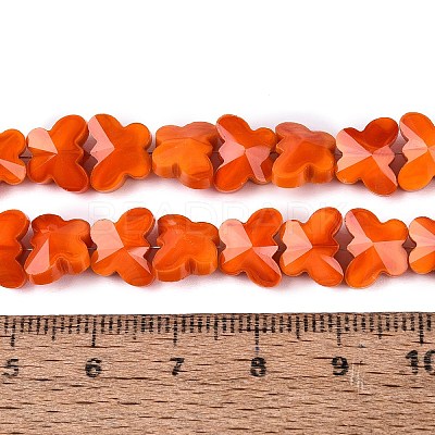Opaque Glass Beads Strands GLAA-Q118-01B-C03-1