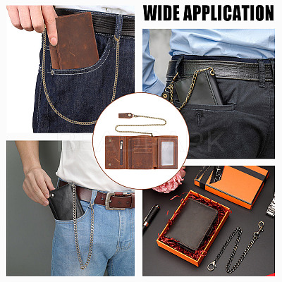 Men's Cowhide Leather Wallets ABAG-WH0040-08B-1