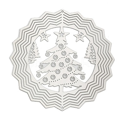 Christmas 201 Stainless Steel Laser Cut Connector Charms STAS-Z116-03P-04-1