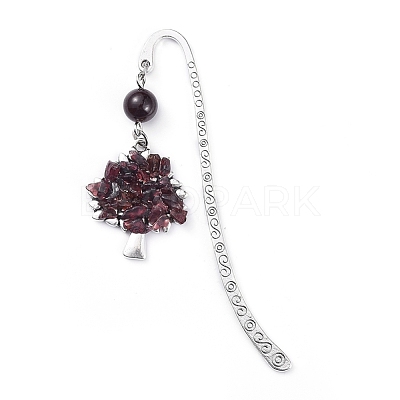 Tibetan Style Alloy Bookmarks AJEW-JK00158-05-1