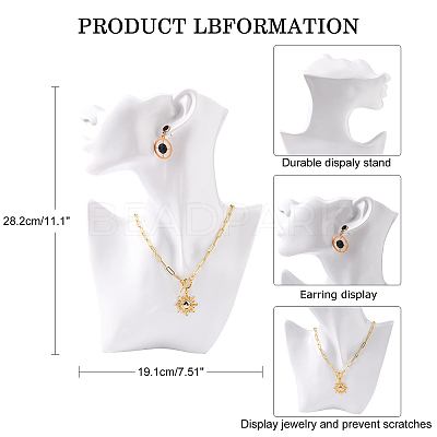 High End Resin Side Body Model Portrait Jewelry Stand NDIS-B001-03C-1