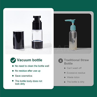 Empty Portable Plastic Airless Pump Bottles LS-MRMJ-WH0075-67A-1