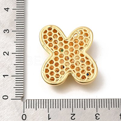 Brass Cubic Zirconia Pendants KK-M295-13G-X-1