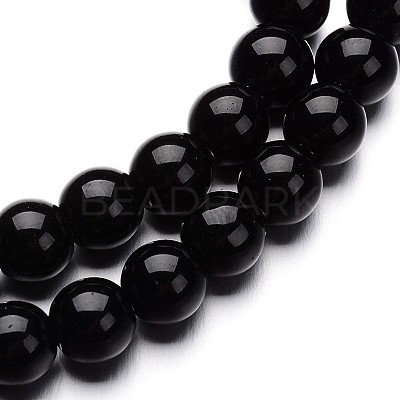 Glass Round Bead Strands GLAA-I028-8mm-02-1