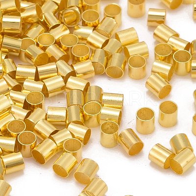 Brass Crimp Beads KK-S070-G-FF-1