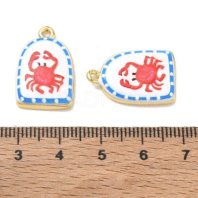 Printed Brass Pendants KK-CBAF9BC-07G-02-1
