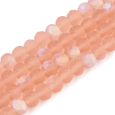 Transparent Glass Beads Strands EGLA-A044-T6mm-MB21-1
