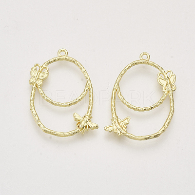Alloy Open Back Bezel Pendants X-PALLOY-S121-194-1